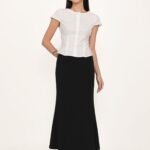 Petite Colette Bias Cut Maxi Skirt