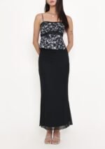 Elara Mesh Fishtail Maxi Skirt - Image 13