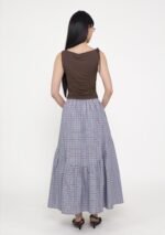 Isabella Tiered Maxi Skirt (Plaid) - Image 10
