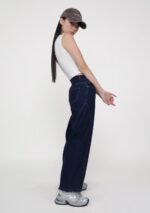 Brandon Topstitch Barrel Denim Jeans - Image 3