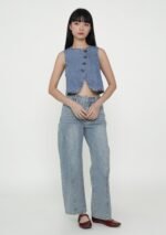Brandon Topstitch Barrel Denim Jeans - Image 9