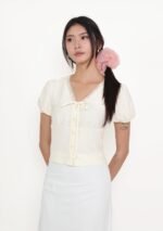 Elyana Puff Sleeve Lace Blouse - Image 3