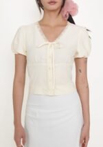 Elyana Puff Sleeve Lace Blouse - Image 14