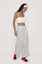 Petite Camila Wide Leg Linen Pants - Image 2