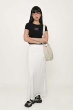 Carey Bias Cut Maxi Skirt - Image 3