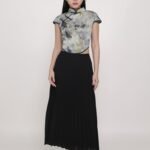 Catherine Pleated Maxi Skirt
