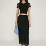 Clarice Mesh Midi Skirt