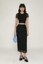 Clarice Mesh Midi Skirt