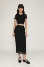 Clarice Mesh Midi Skirt - Image 3