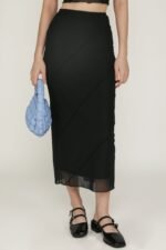 Clarice Mesh Midi Skirt - Image 4