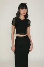Clarice Mesh Midi Skirt - Image 2