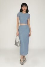 Clarice Mesh Midi Skirt - Image 6