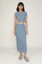 Clarice Mesh Midi Skirt - Image 8