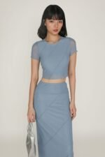 Clarice Mesh Midi Skirt - Image 7