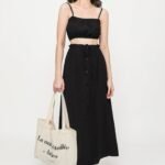 Cody Drawstring Midi Skirt