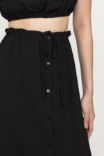 Cody Drawstring Midi Skirt - Image 3