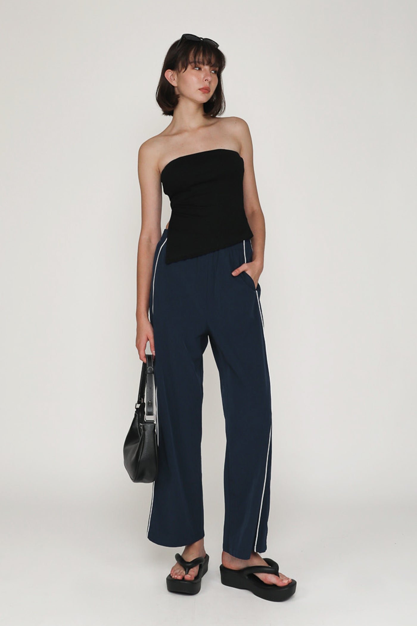 contrast-navy-nylon-pants-image-1-the-tinsel-rack-singapore-1 Bryce Contrast Nylon Pants - Image 1