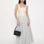 Isabella Tiered Maxi Skirt (Plaid)