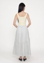 Isabella Tiered Maxi Skirt (Plaid) - Image 6