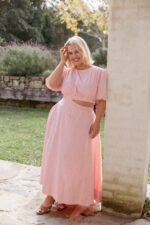 Aminah Puff Sleeve Dress - Pink - Image 8