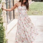 Botanique Midi Dress - Coral Wildflower
