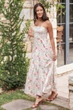Botanique Midi Dress - Coral Wildflower - Image 8