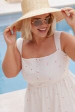 Caty Maxi Dress - Red Polka Dot - Image 8