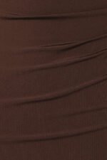 Channing Lace Midi Dress - Chocolate Brown - Image 6