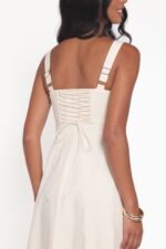 Cosima Midi Dress - Cream - Image 3