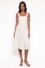 Cosima Midi Dress - Cream - Image 2