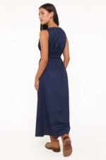 Fern Midi Dress - Navy Blue - Image 4