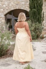 Kiana Midi Dress - Pale Yellow - Image 8