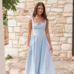 Kinslee Midi Dress - Blue