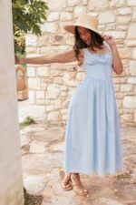Kinslee Midi Dress - Blue - Image 8