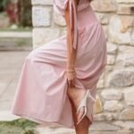 Leticia Midi Dress - Pink Polka Dot