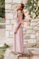 Leticia Midi Dress - Pink Polka Dot - Image 7