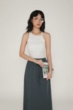 Fiore Satin Maxi Skirt - Image 16