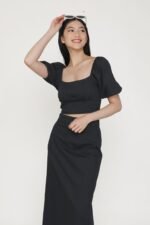 Gilda Linen Midi Skirt - Image 9