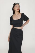 Gilda Linen Midi Skirt - Image 12
