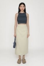 Gilda Linen Midi Skirt - Image 20