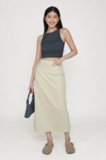 Gilda Linen Midi Skirt - Image 16