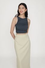 Gilda Linen Midi Skirt - Image 15