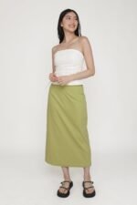 Gilda Linen Midi Skirt - Image 22