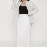 Gilda Linen Midi Skirt