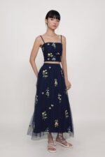 Isadora Embroidery Mesh Maxi Skirt - Image 27