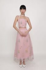 Isadora Embroidery Mesh Maxi Skirt - Image 16