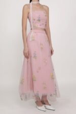 Isadora Embroidery Mesh Maxi Skirt - Image 19