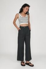 Kason Pleated Linen Pants - Image 8