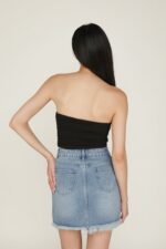 Kass Frayed Denim Skirt - Image 7