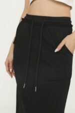 Keith Raw Hem Jersey Skirt - Image 15